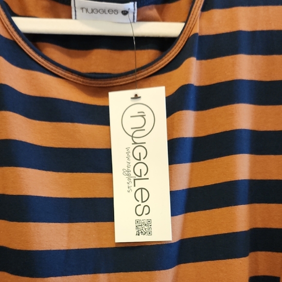 Striped Maxi Dress - Black and Brown - Picture 6 of 6